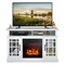 Electric Fireplace TV Stand 48 Inch Wood MDF Steel Heated Mantel 4777 BTU